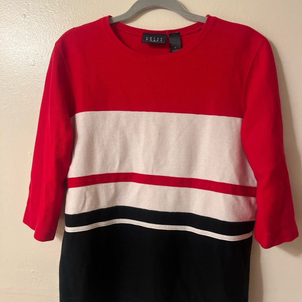 Liz Claiborne Vibrant Red Top